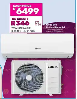 Game LOGIK 12000 BTU Air Conditioner Set offer