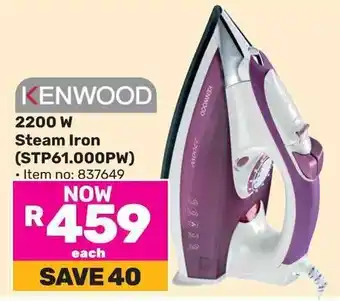 Game KENWOOD 2200W Steam Iron (STP61.000PW) offer