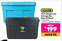 Game ADDIS Rough Tote Storage Box Blue OR Black offer