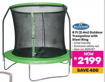 Game BOUNCEKING Outdoor Trampoline with Steel Ring offer