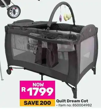 Game Quilt Dream Cot offer