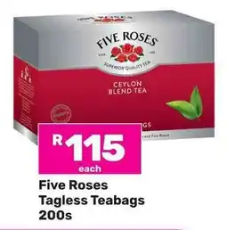 Game Five Roses Tagless Teabags offer