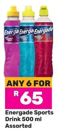 Game Energade Sports Drink Assorted offer