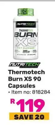 Game NUTRITECH Thermotech Burn XS 90 Capsules offer