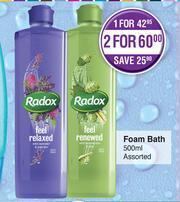 Dis-Chem Radox Foam Bath Assorted-500ml offer