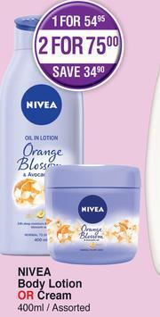 Dis-Chem Nivea Body Lotion Or Cream Assorted-400ml offer