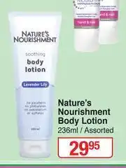 Dis-Chem Nature's Nourishment Body Lotion Assorted-236ml offer