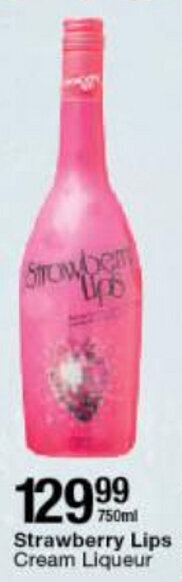 Checkers Liquor Shop Strawberry Lips Cream Liqueur 750ml offer