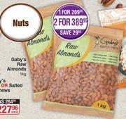 Gaby's Raw Almonds-1Kg