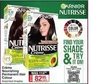 Dis-Chem Garnier Nutrisse Creme Nourishing Permanent Hair Colour Assorted Shades-Each offer