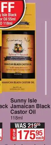 Dis-Chem Sunny Isle Jamaican Black Castor Oil-118ml Each offer