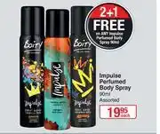 Dis-Chem Impulse Perfumed Body Spray Assorted-90ml Each offer