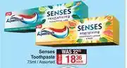 Dis-Chem Aquafresh Senses Toothpaste Assorted-75ml Each offer