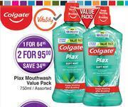 Dis-Chem Colgate Plax Mouthwash Value Pack Assorted-750ml offer