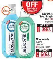 Dis-Chem Sensodyne Mouthwash Cool Mint Or Extra Fresh-500ml Each offer