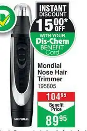 Dis-Chem Mondial Nose Hair Trimmer offer