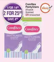 Dis-Chem Comfitex Pantyliners-20 Pack offer