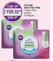 Dis-Chem Lil-Lets Ultra Thin Pads-Each offer