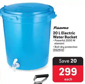 Makro Pineware electric water bucket offer