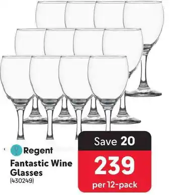 Makro Regent Fantastic Wine Glasses offer