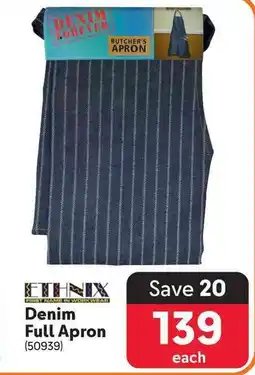 Makro Ethnix denim full apron offer