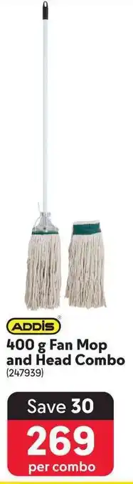 Makro Addis fan mop and head combo offer