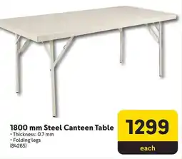 Makro Steel Canteen Table offer