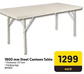 Makro Steel Canteen Table offer