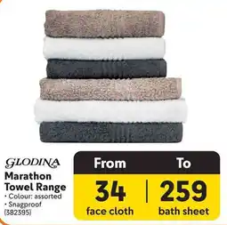 Makro GLODINA Marathon Towel Range offer