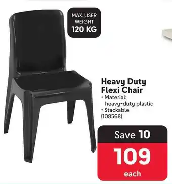 Makro Heavy Duty Flexi Chair offer