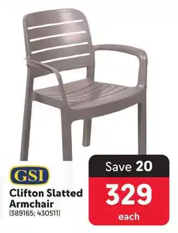 Makro GSI Clifton Slatted Armchair offer