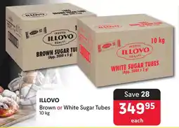 Makro ILLOVO Brown or White Sugar Tubes offer