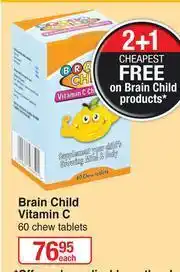 Dis-Chem Brain Child Vitamin C-60 Chew Tablets Each offer
