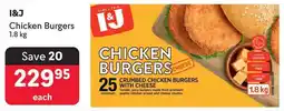 Makro I&J Chicken Burgers offer