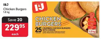 Makro I&J Chicken Burgers offer