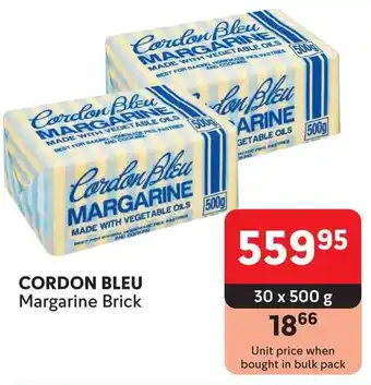 Makro CORDON BLEU Margarine Brick offer