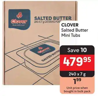 Makro CLOVER Salted Butter Mini Tubs offer