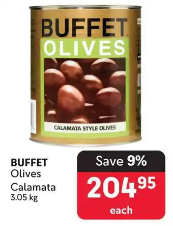 Makro BUFFET Olives Calamata offer