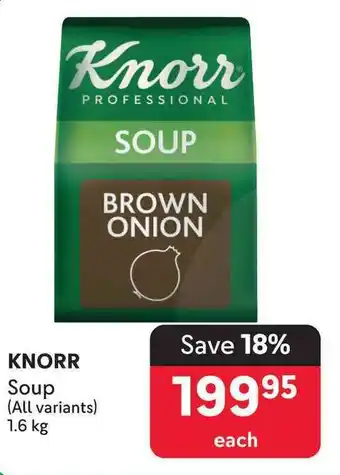 Makro KNORR Soup offer