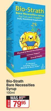 Dis-Chem Bio-Strath Bare Necessities Syrup-100ml offer