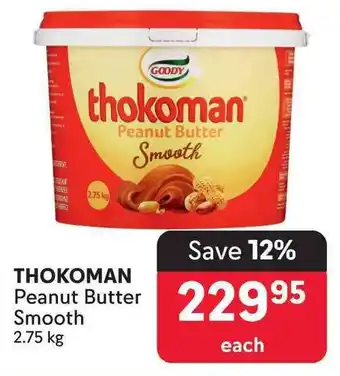 Makro THOKOMAN Peanut Butter Smooth offer