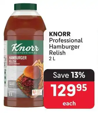 Makro KNORR Professional Hamburger Relish offer