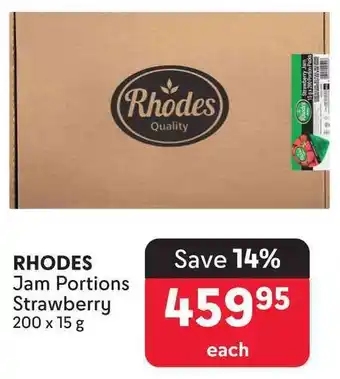 Makro RHODES Jam Portions Strawberry offer