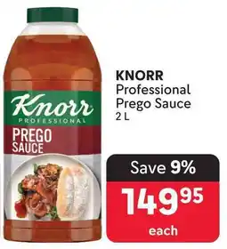 Makro KNORR Professional Prego Sauce offer