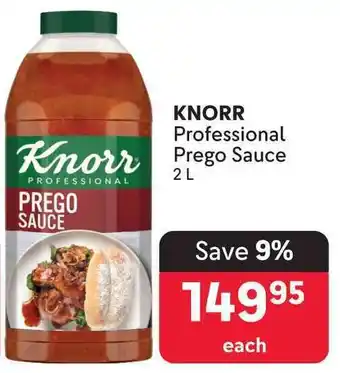 Makro KNORR Professional Prego Sauce offer