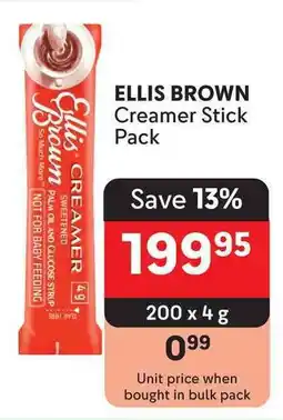 Makro ELLIS BROWN Creamer Stick Pack offer