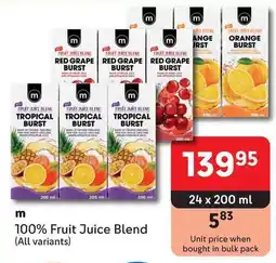 Makro m 100% Fruit Juice Blend offer