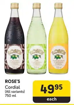 Makro ROSE'S Cordial offer