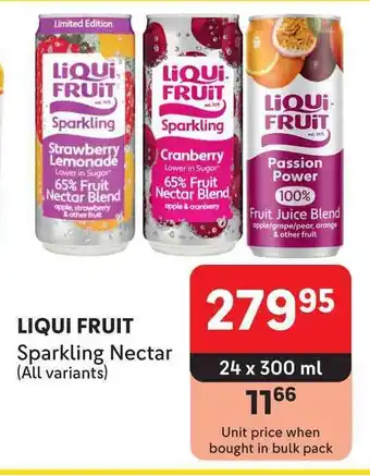 Makro LIQUI FRUIT Sparkling Nectar offer