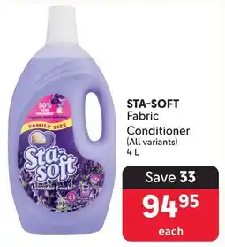 Makro STA-SOFT Fabric Conditioner offer